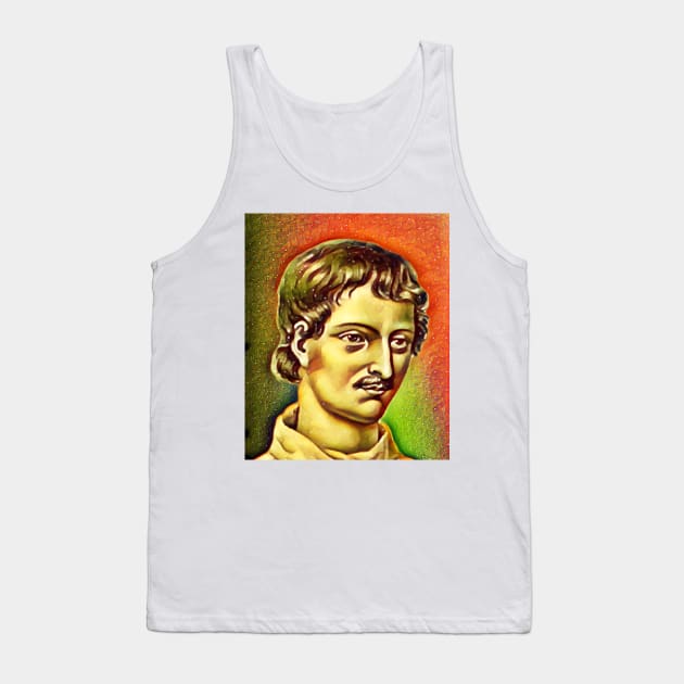 Giordano Bruno Snow Portrait | Giordano Bruno Artwork 15 Tank Top by JustLit